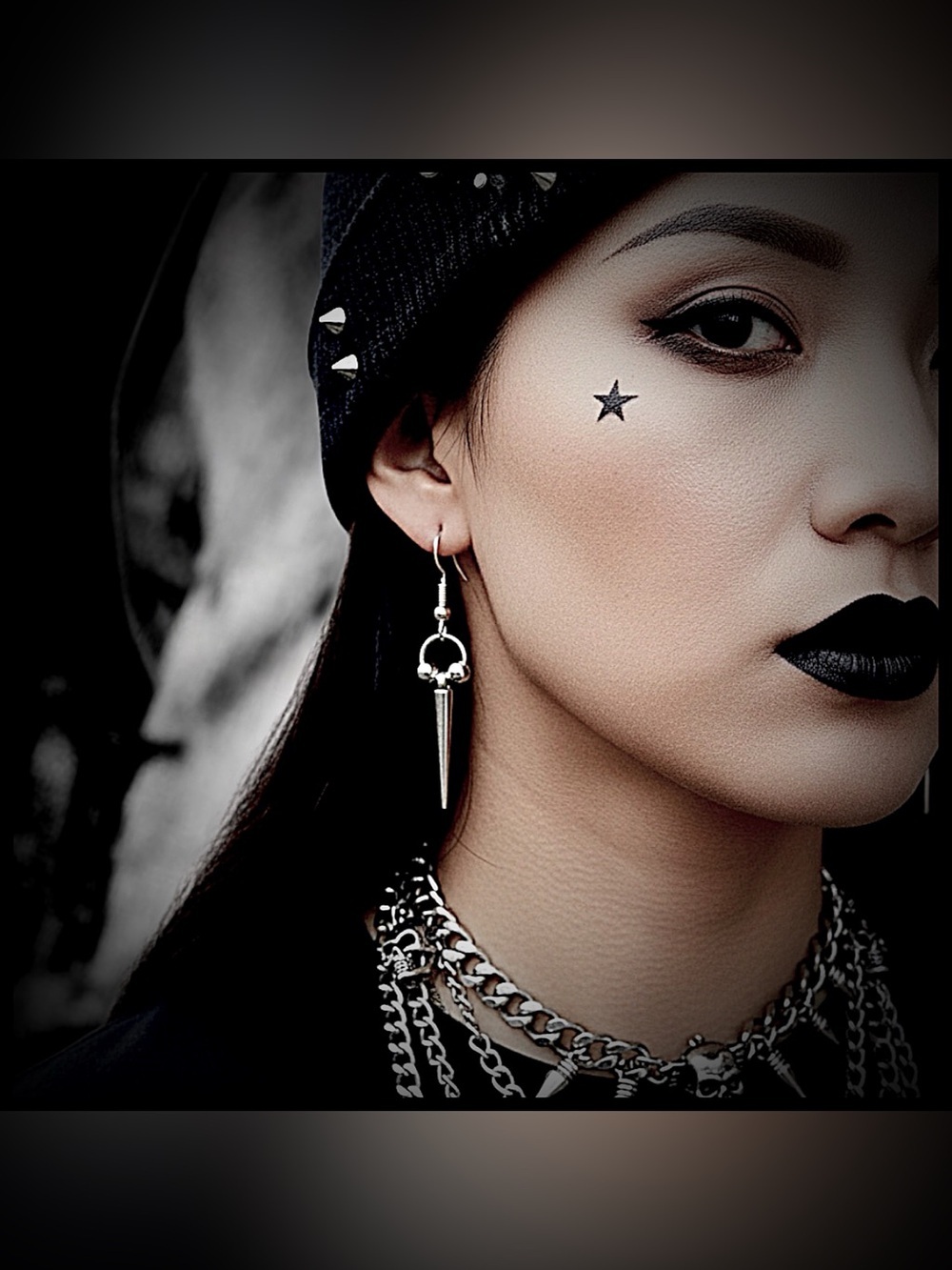 5 For $25💫Silver Spike Dangle Earrings for Women - Gothic Punk Style
